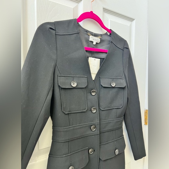 NWT! A.L.C. $495 iris long sleeve dress - Picture 3 of 4